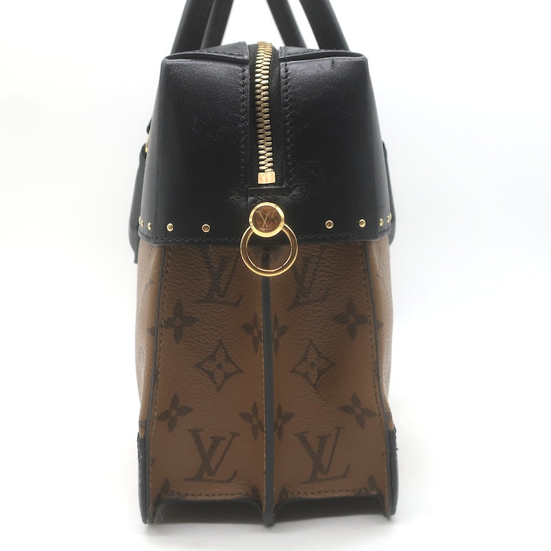 Louis Vuitton City Malle MM Bag Brown/Black Monogram Reverse Canvas