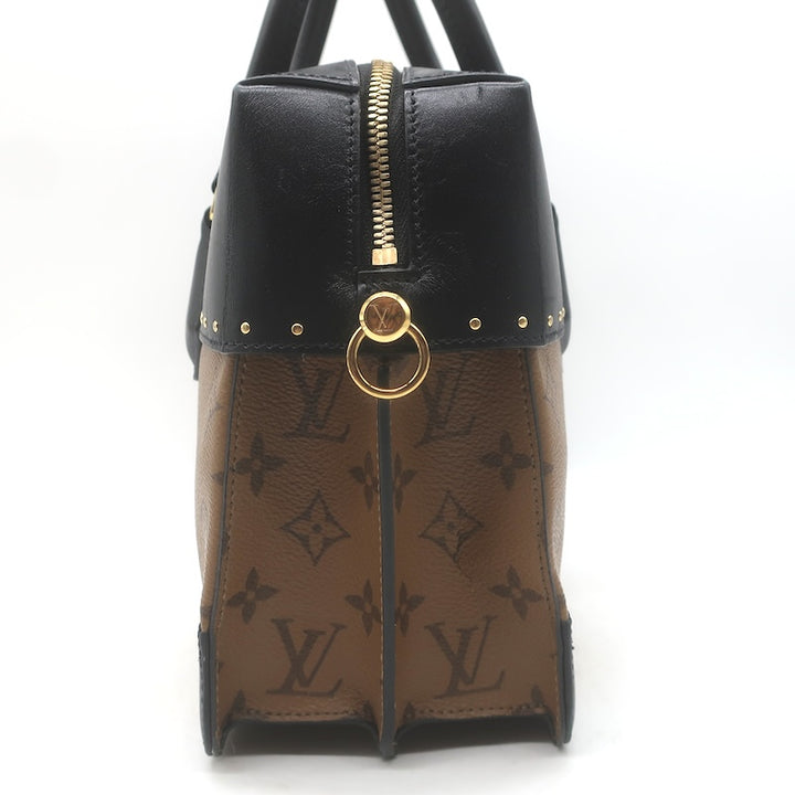 Louis Vuitton City Malle MM Bag Brown/Black Monogram Reverse Canvas