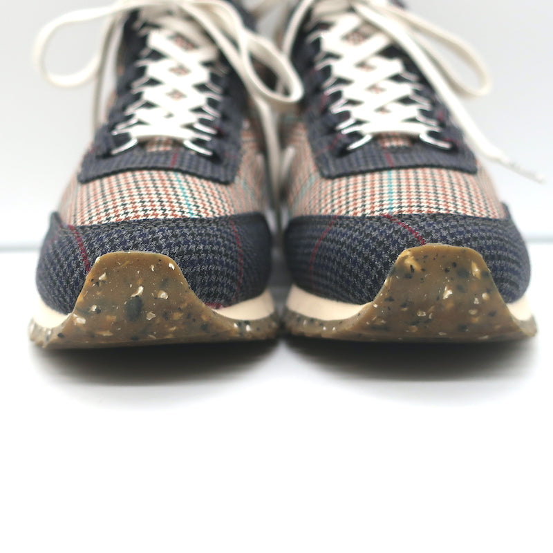 Rag &amp; Bone Retro Hiker Houndstooth Sneakers Gray/Brown Size 38 NEW