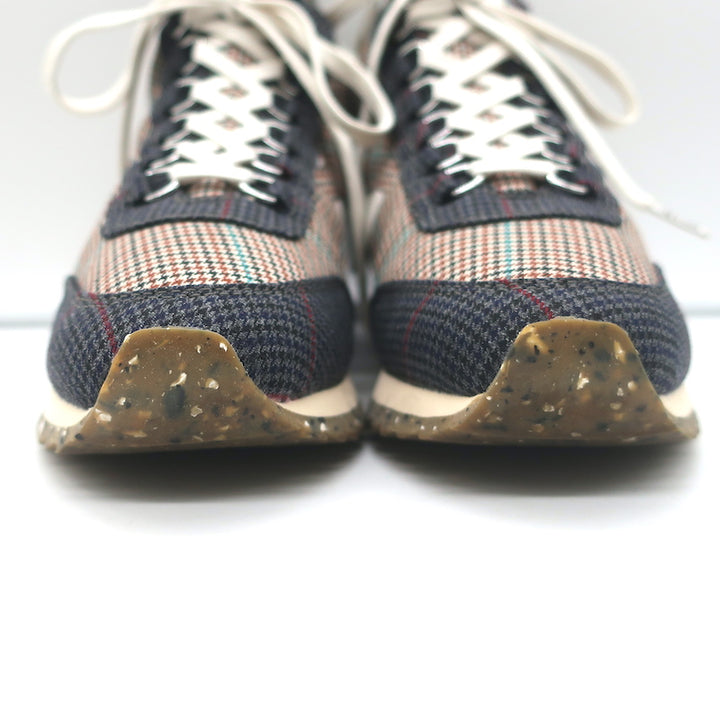 Rag &amp; Bone Retro Hiker Houndstooth Sneakers Gray/Brown Size 38 NEW