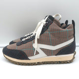 Rag & Bone Retro Hiker Houndstooth Sneakers Gray/Brown Size 38 NEW
