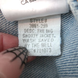 MOTHER The Big Shorty Jean Jacket Saved By The Bell Light Denim Size Large