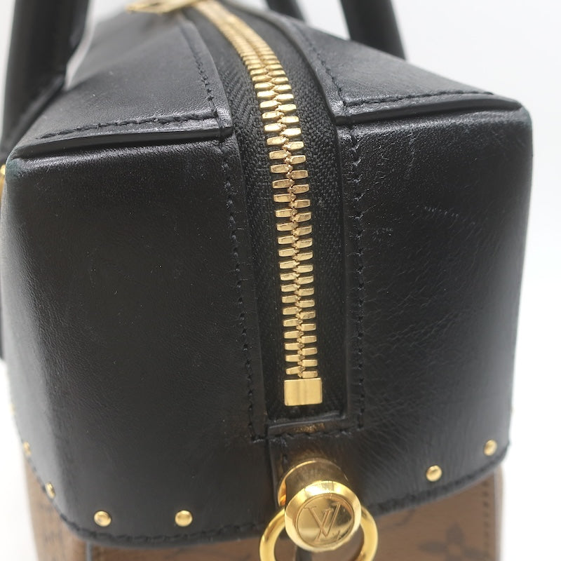 Louis Vuitton City Malle MM Bag Brown/Black Monogram Reverse Canvas