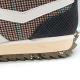 Rag & Bone Retro Hiker Houndstooth Sneakers Gray/Brown Size 38 NEW