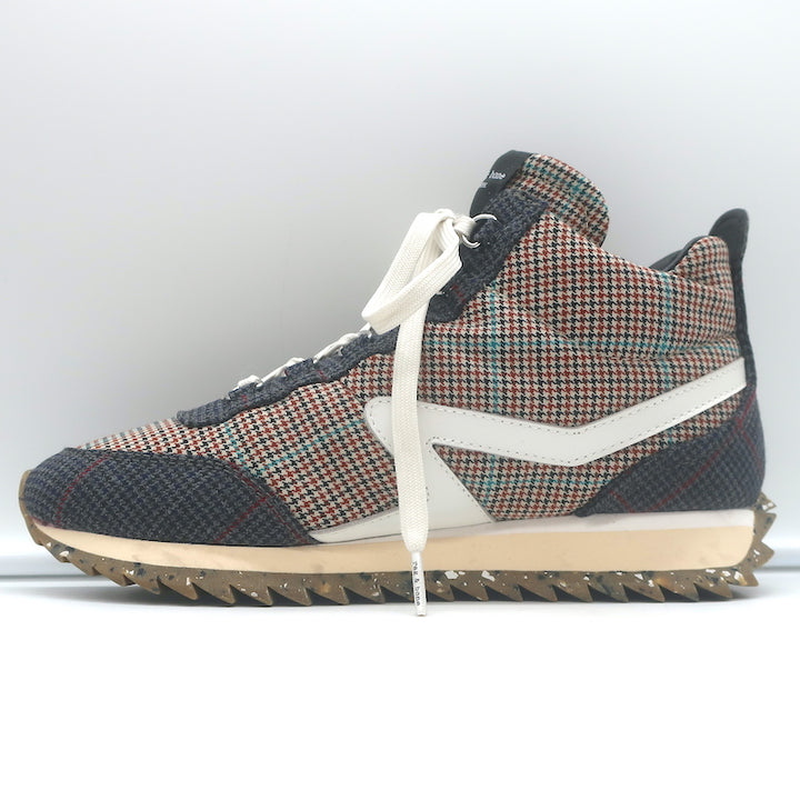 Rag &amp; Bone Retro Hiker Houndstooth Sneakers Gray/Brown Size 38 NEW