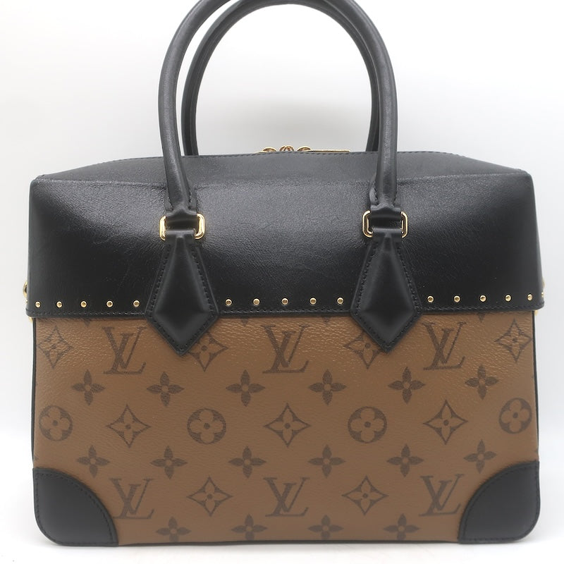 Louis Vuitton City Malle MM Bag Brown/Black Monogram Reverse Canvas