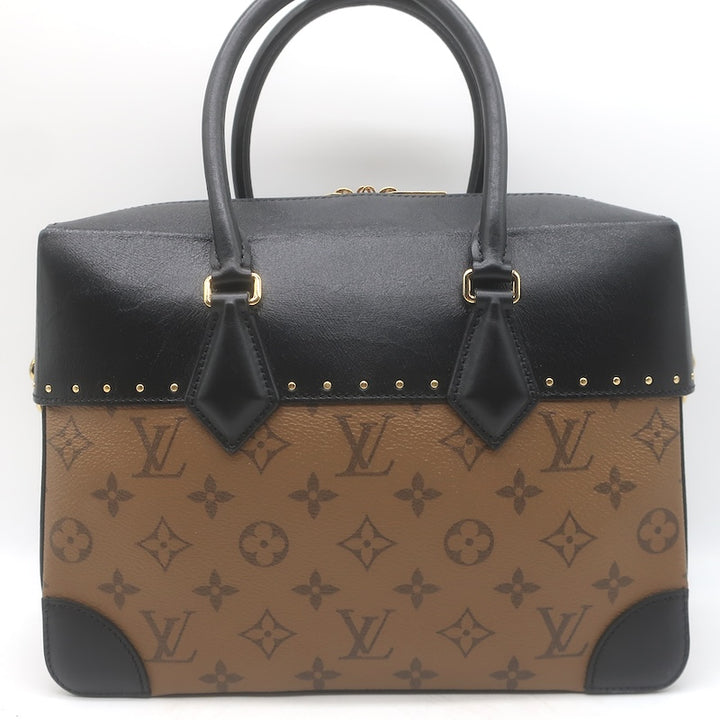Louis Vuitton City Malle MM Bag Brown/Black Monogram Reverse Canvas