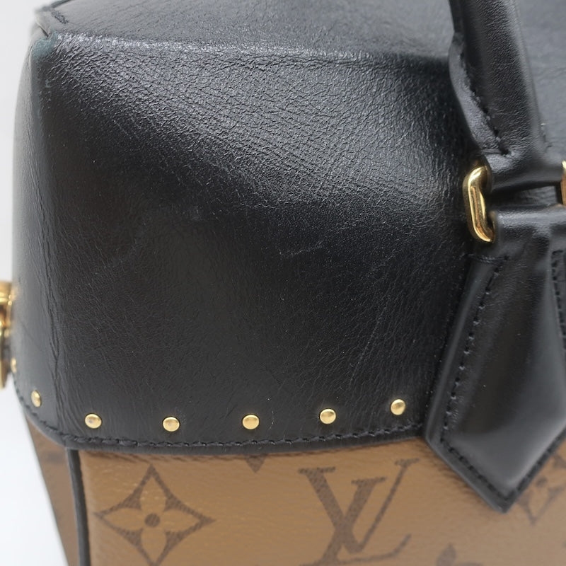 Louis Vuitton City Malle MM Bag Brown/Black Monogram Reverse Canvas