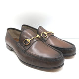 Gucci 1953 Horsebit Loafers Brown Burnished Leather Size 10 NEW