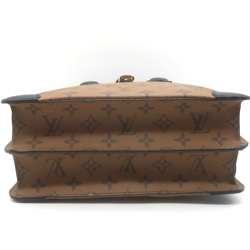 Louis Vuitton City Malle MM Bag Brown/Black Monogram Reverse Canvas