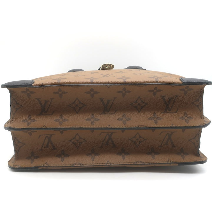 Louis Vuitton City Malle MM Bag Brown/Black Monogram Reverse Canvas