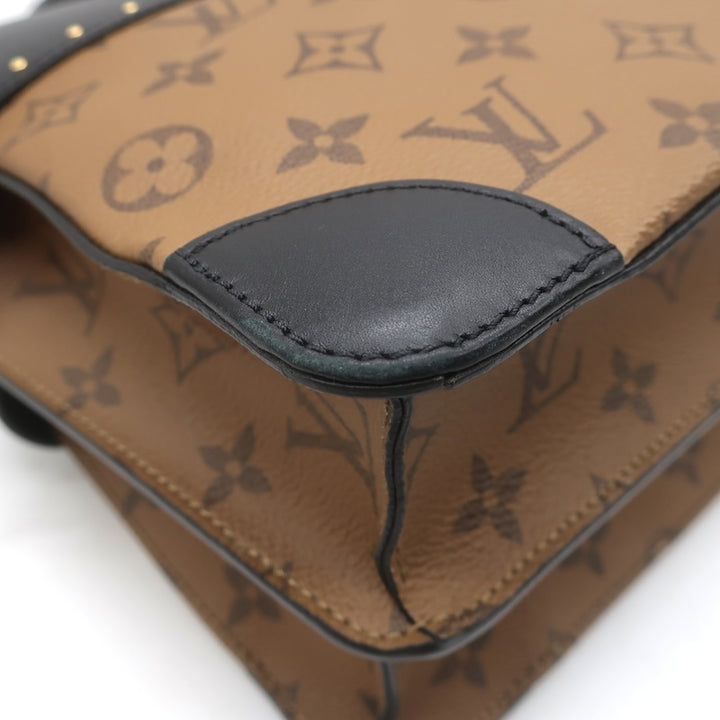 Louis Vuitton City Malle MM Bag Brown/Black Monogram Reverse Canvas