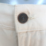 6397 Wide Leg High Rise Jeans Natural Cotton Size 28 NEW