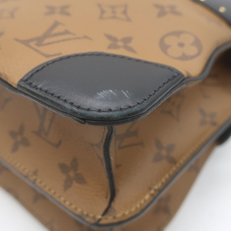 Louis Vuitton City Malle MM Bag Brown/Black Monogram Reverse Canvas