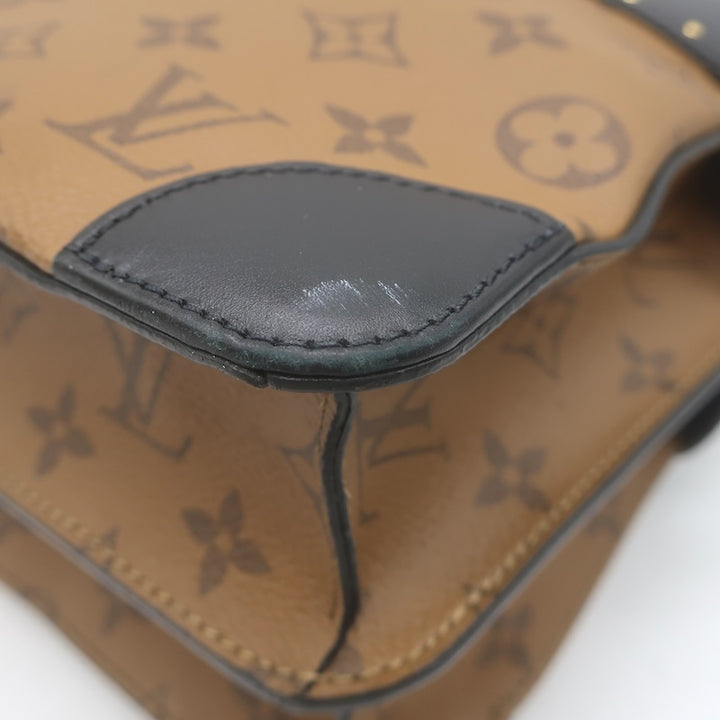 Louis Vuitton City Malle MM Bag Brown/Black Monogram Reverse Canvas