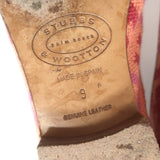 Stubbs & Wootton Harlow Needlepoint Smoking Loafers Salmon Size 9