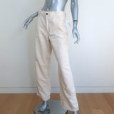 6397 Wide Leg High Rise Jeans Natural Cotton Size 28 NEW