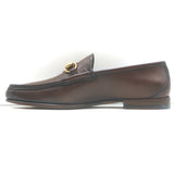 Gucci 1953 Horsebit Loafers Brown Burnished Leather Size 10 NEW