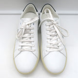 Saint Laurent Court Classic SL/06 Embroidered Low Top Sneakers White Size 38 NEW