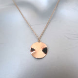 Ippolita Rose Wavy Disc Pendant Necklace 18k Rose Gold-Plated Sterling Silver