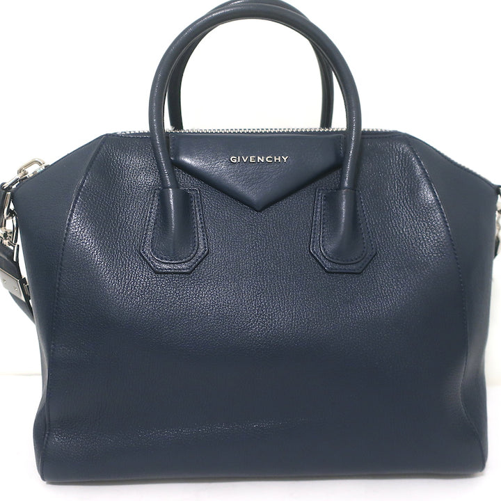 Givenchy Antigona Medium Bag Navy Leather