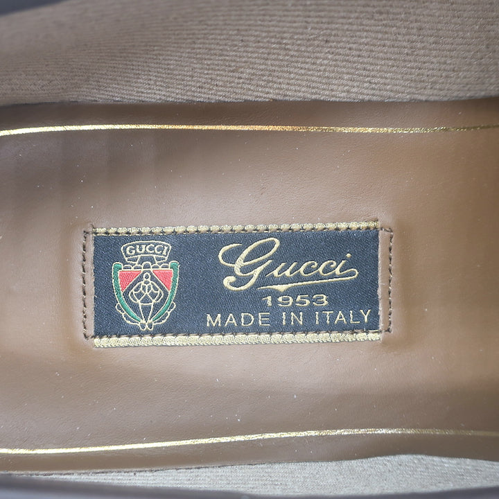 Gucci 1953 Horsebit Loafers Brown Burnished Leather Size 10 NEW