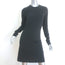 Raey Long Sleeve Jersey Mini Dress Black Stretch Cotton Size UK 10 NEW