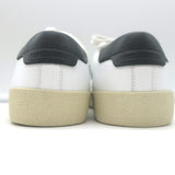 Saint Laurent Court Classic SL/06 Embroidered Low Top Sneakers White Size 38 NEW