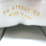 Saint Laurent Court Classic SL/06 Embroidered Low Top Sneakers White Size 38 NEW