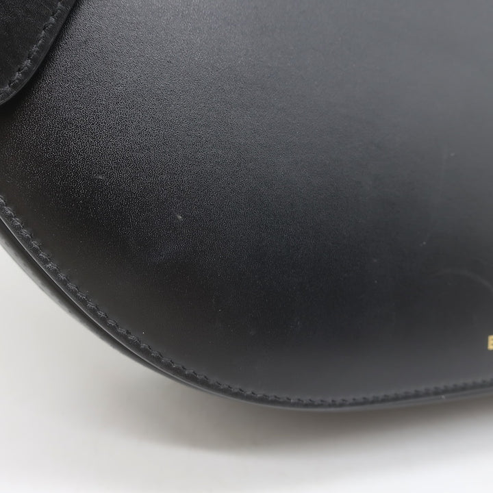 Burberry Olympia Medium Shoulder Bag Black Leather Crossbody