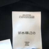 Raey Long Sleeve Jersey Mini Dress Black Stretch Cotton Size UK 10 NEW