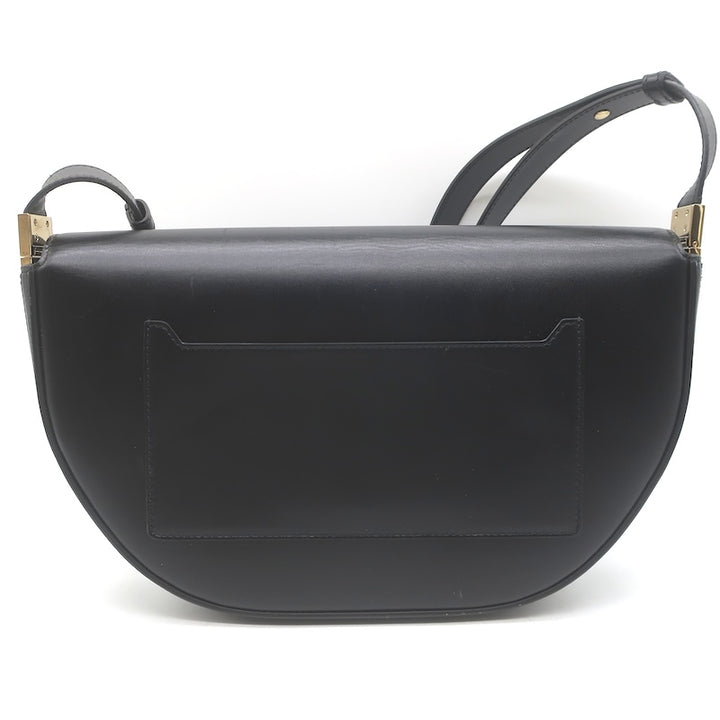 Burberry Olympia Medium Shoulder Bag Black Leather Crossbody