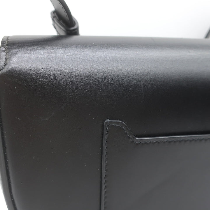 Burberry Olympia Medium Shoulder Bag Black Leather Crossbody