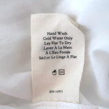 LoveShackFancy Blouse Badyn White Lace-Trim Cotton Size Medium Long Sleeve Top