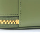 Christian Dior CD Signature Oval Camera Bag Green Leather Small Crossbody NEW