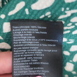 Ba&sh Erika Twist-Front Mini Dress Green Printed Satin Crepe Size Large