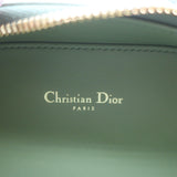 Christian Dior CD Signature Oval Camera Bag Green Leather Small Crossbody NEW