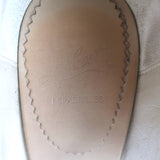 Christian Louboutin Panier 120 Espadrille Wedge Sandals Black Canvas Size 39