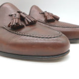 Paul Stuart Tassel Loafers Brown Leather Size 11