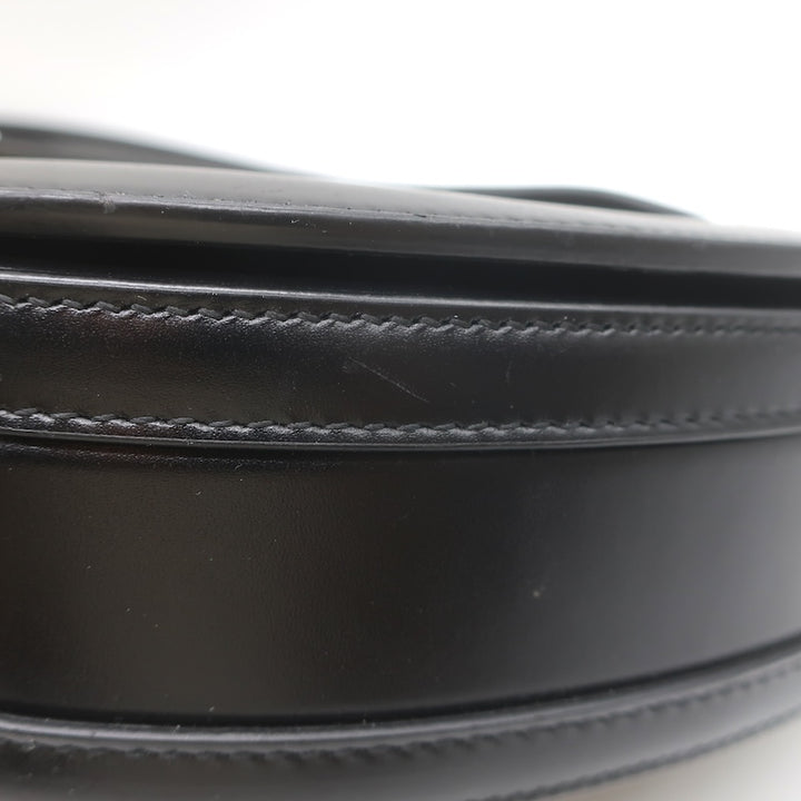 Burberry Olympia Medium Shoulder Bag Black Leather Crossbody