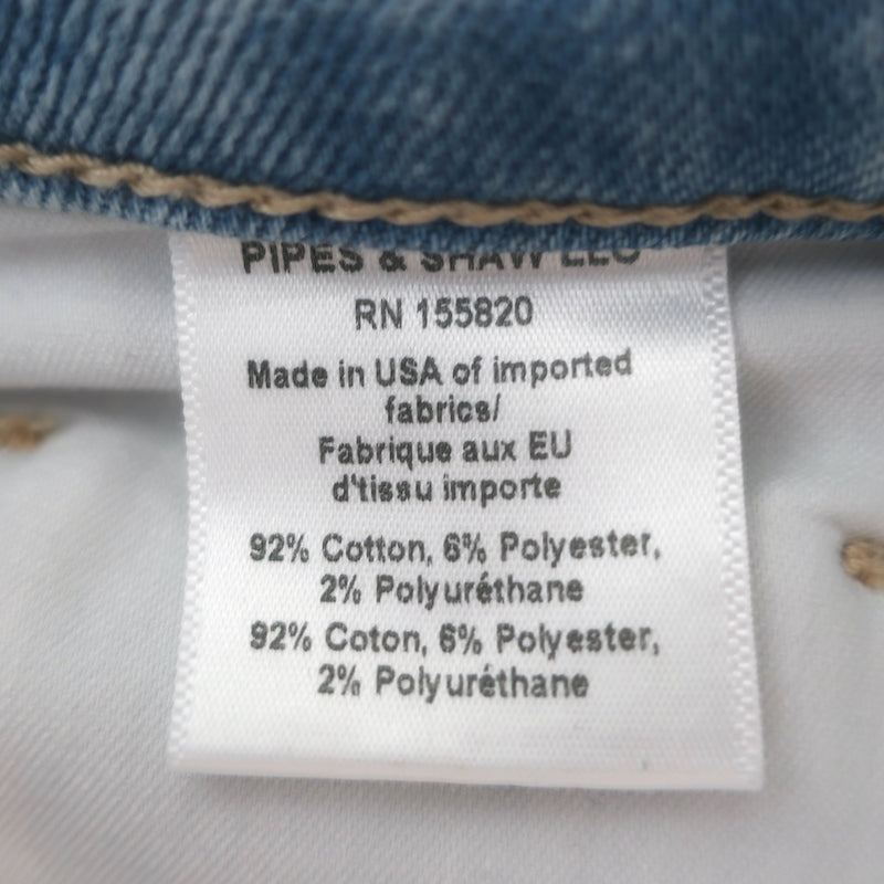 Veronica Beard Sheridan Bell Bottom Jeans Sky Blue Stretch Denim Size 25