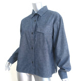 Margaret Howell MHL Patch Pocket Shirt Chambray Size Medium Long Sleeve Top