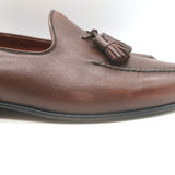 Paul Stuart Tassel Loafers Brown Leather Size 11