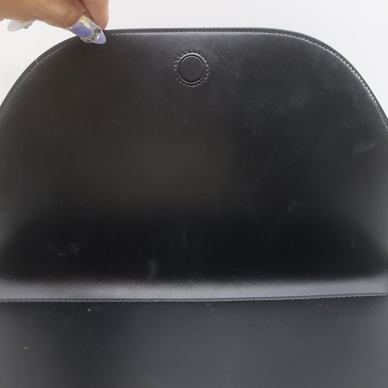Burberry Olympia Medium Shoulder Bag Black Leather Crossbody