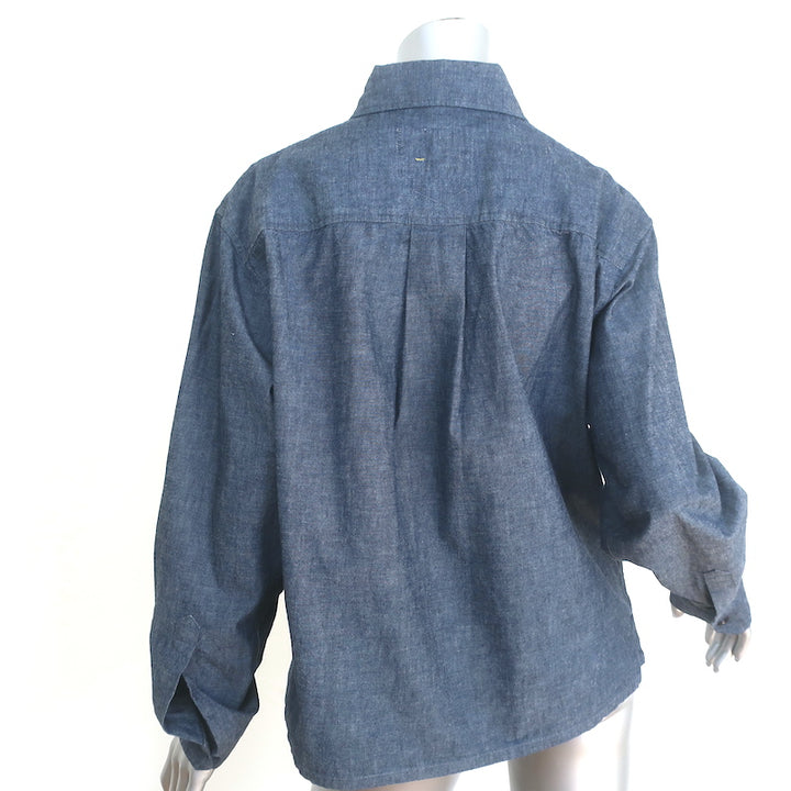 Margaret Howell MHL Patch Pocket Shirt Chambray Size Medium Long Sleeve Top