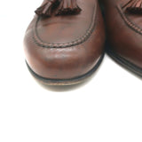 Paul Stuart Tassel Loafers Brown Leather Size 11