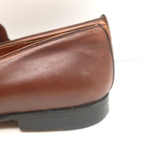 Paul Stuart Tassel Loafers Brown Leather Size 11