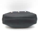 Clare V Sissy Crystal-Embellished Clutch Black Leather Mini Crossbody Bag