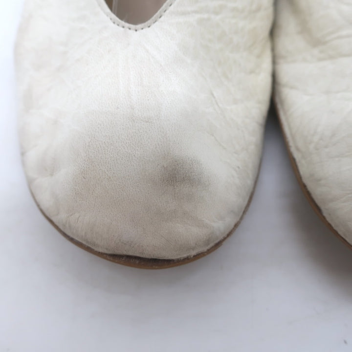 The Row Fay Two Ballet Flats Cream Leather Size 41