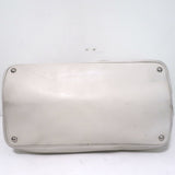 Prada Double Bag Cream Leather Large Tote